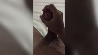 18 Year Old Jerks Off His Big Cock And Rubs His Balls - 2 image