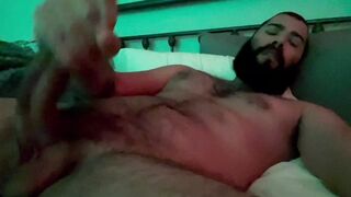 Latin guy Bryson Thick jerking his thick dick and blowing his load - 1 image