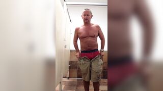 croydonchris naked and cumming in public toilet - 1 image
