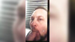 Brandon Hegsted giving head and swallowing a big load of cum - 10 image