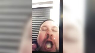Brandon Hegsted giving head and swallowing a big load of cum - 2 image