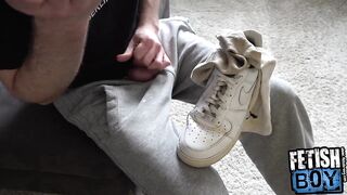 Cum Explosion All Over My Cum Sneaks and Socks - 2 image