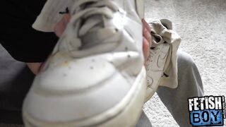 Cum Explosion All Over My Cum Sneaks and Socks - 4 image