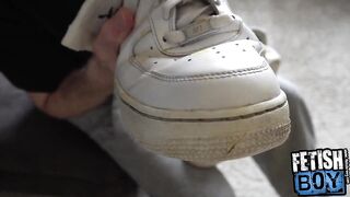 Cum Explosion All Over My Cum Sneaks and Socks - 5 image