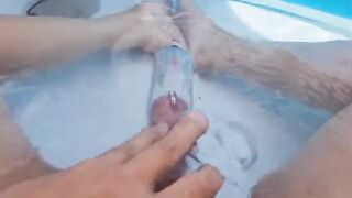 Pumping cock in my Pool.