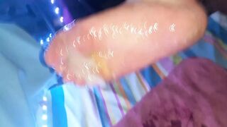 Playing with Cum on my Sissy Boy Feet Part 2 - 1 image