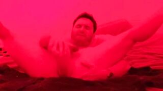 21 masturbating in my bed enjoying a huge dildo anal destruction - 7 image