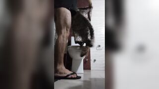 Big toes man / Peeing on the bathroom floor - 5 image