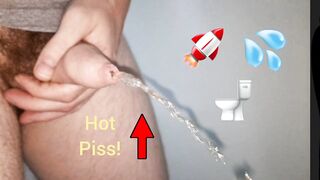 Hot beautiful pissing! | Piss fetish | Solo male - 2 image