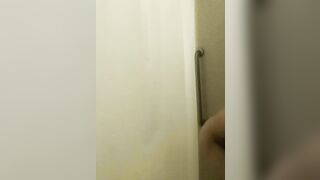 College Teen Caught Showering and Jerking Off - 2 image