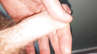 Squeezing tight foreskin, then letting out my piss - 6 image