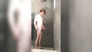 twink big dick boy shower - 7 image