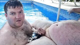 Stepson Sucks Daddy In Pool - 10 image
