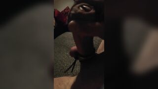 Playing with my cock for a change. Got to give my ass a break some of the time