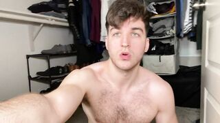 Hot College White Guy Jerks BWC in Closet - 7 image