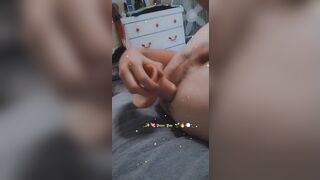 Blonde Twink Takes Massive Dildo (filter) - 9 image