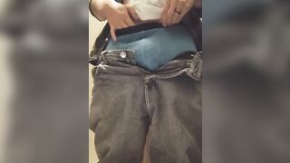 Horny public bathroom tease - 8 image