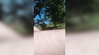 Mastrubation by pond