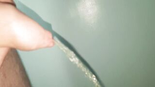 Sexy Pissing With Thick Uncut Foreskin - 3 image
