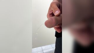 Teen boy piss slow motion pov closeup big dick masturbate gay daddy - 8 image