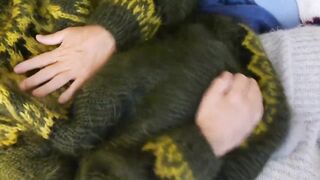 Sweater Fetish, sweater orgasm, sweater layers. Soft mohair sweaters leads to an amazing fap and mastrubation session - 8 image