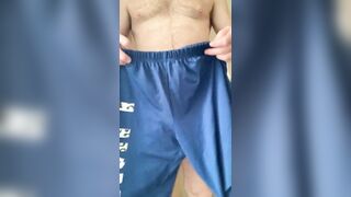 Tasked straight older guy. From his work clothes to his apprentice sleep shorts. - 8 image