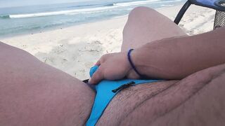 Hard Cock flash at public beach - 5 image