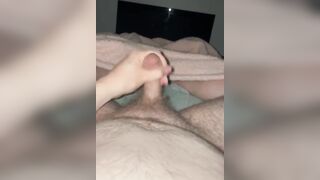 Hot guy with dad bod wanks and cums - 4 image