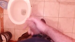 Fingering in the toilet, finished in the toilet. - 1 image