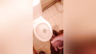 Fingering in the toilet, finished in the toilet. - 5 image