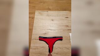 Cum on another Red Panties - 6 image