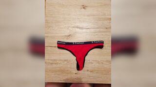 Cum on another Red Panties - 7 image