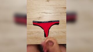 Cum on another Red Panties - 8 image