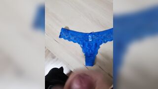 Cum on Girls Blue Panties - 7 image
