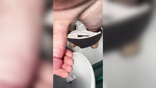 Blow an go no show jerked off in porta potty beside highway - 5 image