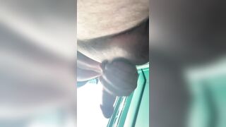 Blow an go no show jerked off in porta potty beside highway - 7 image