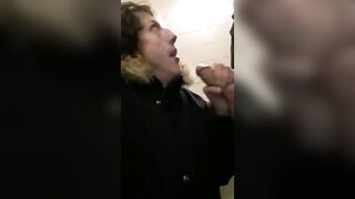 sucking off in the stairwell - 10 image