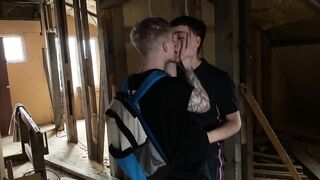 two twinks fuck in an abandoned building - 2 image