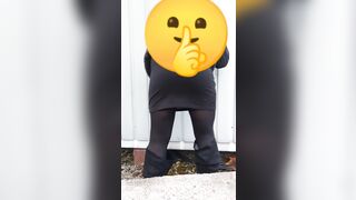 Public peeing dressed up - 3 image