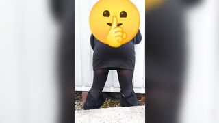 Public peeing dressed up - 8 image