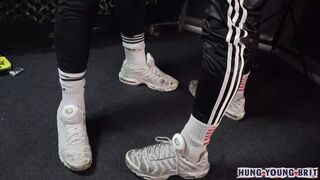 Nike TNs & trackies wearing Max Verstappen look-a-like Fucks secretly FIT dutch boy and Cums - 1 image