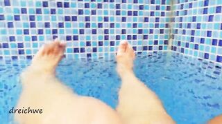 Feet in the pool with water - 8 image
