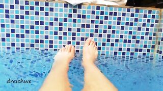 Feet in the pool with water - 9 image