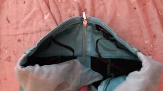 Dirty Tina Satin Mini Dress Fucked on the Work Site Floor - 5 image