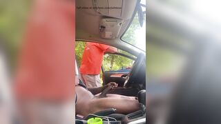 BIG COCK OLD MAN CATCHES ME STROKING WHILE CRUISING! - 7 image
