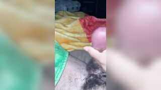 Jerking my fat dick before family wakes up