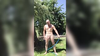 Cooling off outdoors slow mo - 8 image