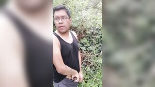 I got caught jerking off outdoors - 2 image