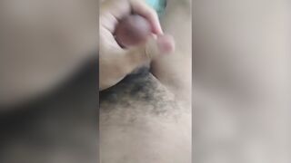 Horny Thailand guy jerking off his big dick - 3 image