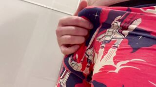 Teasing and edging hard cock in tight boxers, twitching cock and edging, whipping dick out - 4 image